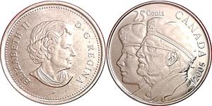 25 Cent Kanada Stahl 