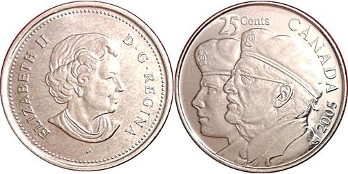 25 Cent Kanada Stahl 