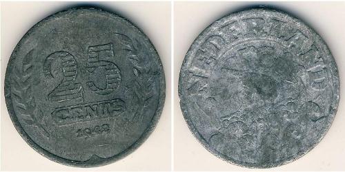 25 Cent Königreich der Niederlande (1815 - ) Zink 