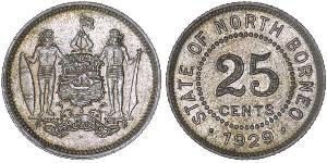 25 Cent Borneo Septentrional (1882-1963)  
