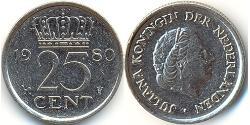 25 Cent Kingdom of the Netherlands (1815 - )  