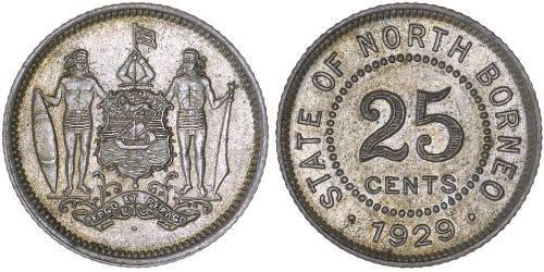 25 Cent North Borneo (1882-1963)  