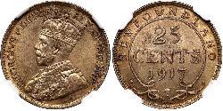 25 Cent 加拿大 銀 乔治五世  (1865-1936)