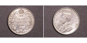25 Cent 加拿大 銀 乔治五世  (1865-1936)
