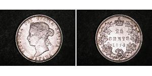 25 Cent 加拿大 銀 维多利亚 (英国君主)