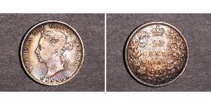 25 Cent 加拿大 銀 维多利亚 (英国君主)
