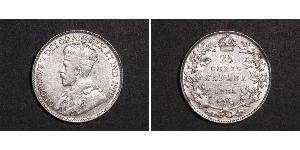 25 Cent 加拿大 銀 乔治五世  (1865-1936)