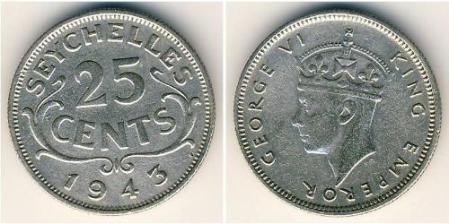 25 Cent 塞舌尔 銀 