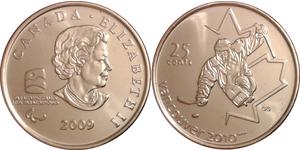 25 Cent 加拿大 镍 伊丽莎白二世 (1926-2022)