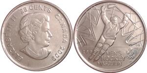 25 Cent 加拿大 镍 伊丽莎白二世 (1926-2022)