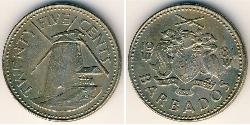 25 Cent 巴巴多斯 镍/銅 