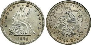 25 Cent / 1/4 Dollar États-Unis d