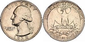 25 Cent / 1/4 Dollar États-Unis d