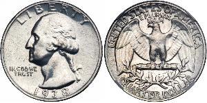 25 Cent / 1/4 Dollar États-Unis d