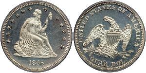 25 Cent / 1/4 Dollar États-Unis d