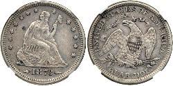 25 Cent / 1/4 Dollar USA (1776 - ) Copper/Silver 