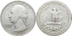 25 Cent / 1/4 Dollar USA (1776 - ) Copper/Silver George Washington