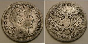 25 Cent / 1/4 Dollar USA (1776 - ) Copper/Silver 