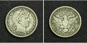 25 Cent / 1/4 Dollar USA (1776 - ) Copper/Silver 