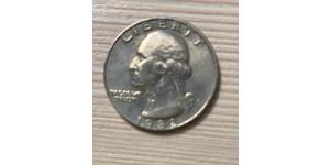 25 Cent / 1/4 Dollar Vereinigten Staaten von Amerika (1776 - ) Silber/Kupfer George Washington