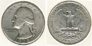 25 Cent / 1/4 Dollar Vereinigten Staaten von Amerika (1776 - ) Silber/Kupfer George Washington
