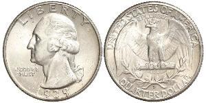 25 Cent / 1/4 Dollar Vereinigten Staaten von Amerika (1776 - ) Silber/Kupfer George Washington