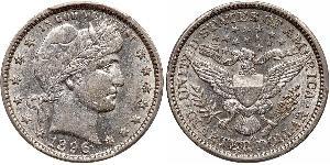 25 Cent / 1/4 Dollar Vereinigten Staaten von Amerika (1776 - ) Silber/Kupfer 