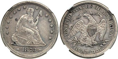 25 Cent / 1/4 Dollar Vereinigten Staaten von Amerika (1776 - ) Silber/Kupfer 
