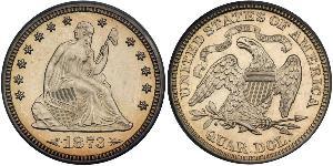 25 Cent / 1/4 Dollar 美利堅合眾國 (1776 - ) 銀/銅 