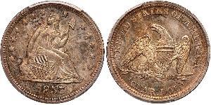 25 Cent / 1/4 Dollar 美利堅合眾國 (1776 - ) 銀/銅 