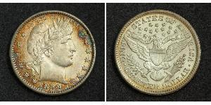 25 Cent / 1/4 Dollar 美利堅合眾國 (1776 - ) 銀/銅 