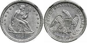 25 Cent / 1/4 Dollar 美利堅合眾國 (1776 - ) 銀/銅 
