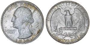 25 Cent / 1/4 Dólar Estados Unidos de América (1776 - ) Cobre/Plata George Washington