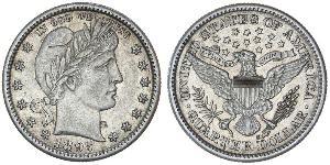25 Cent / 1/4 Dólar Estados Unidos de América (1776 - ) Cobre/Plata 