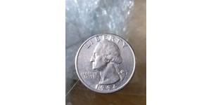 25 Cent / 1/4 Dólar Estados Unidos de América (1776 - ) Cobre/Plata George Washington