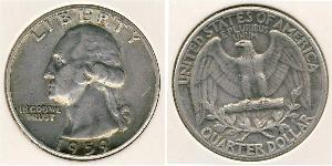 25 Cent / 1/4 Dólar Estados Unidos de América (1776 - ) Cobre/Plata George Washington