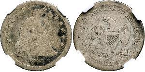 25 Cent / 1/4 Dólar Estados Unidos de América (1776 - ) Cobre/Plata 