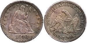 25 Cent / 1/4 Dólar Estados Unidos de América (1776 - ) Cobre/Plata 