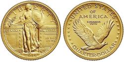 25 Cent / 1/4 Dólar Estados Unidos de América (1776 - ) Oro 