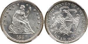25 Cent / 1/4 Dólar Estados Unidos de América (1776 - ) Plata 