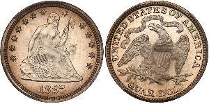 25 Cent / 1/4 Dólar Estados Unidos de América (1776 - ) Plata 