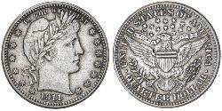 25 Cent / 1/4 Dollar 美利堅合眾國 (1776 - ) 銀/銅 