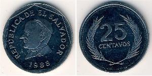 25 Centavo Salvador Acier inoxydable 