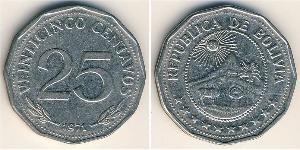 25 Centavo Bolivie (1825 - ) Cuivre/Nickel 