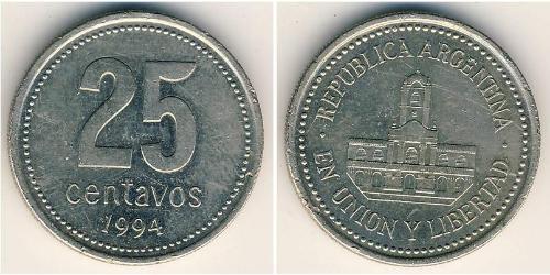 25 Centavo Argentinien (1861 - ) Kupfer/Nickel 