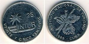 25 Centavo Cuba (1898 - ) Níquel/Cobre 