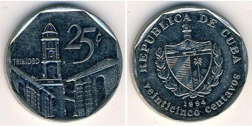 25 Centavo Cuba (1898 - ) Rame/Nichel 