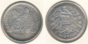 25 Centavo Guatemala Silber 