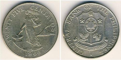 25 Centavo Philippines Tin/Copper/Zinc 