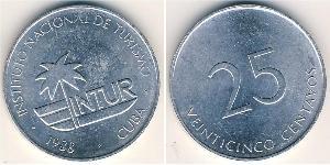 25 Centavo Cuba (1898 - ) 铝 
